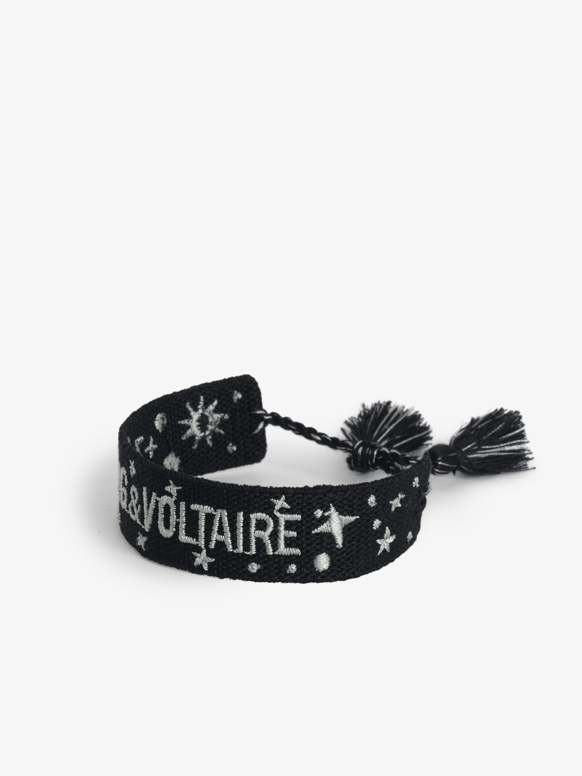 Woven Zadig Bracelet - Woven polyester bracelet with embroidery.